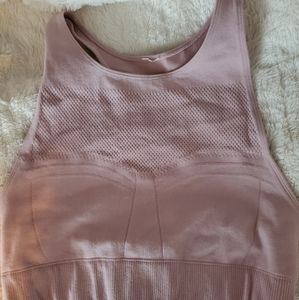 Fabletics pink high neck sports bra Large